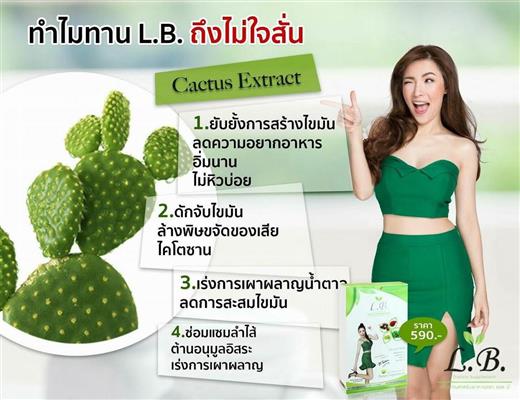 จำหน่ายอาหารเสริม L.B.9 ลดน้ำหนัก by ดีเจต้นหอม ราคา 590 บาท มี 30 แคปซูล รูปที่ 3