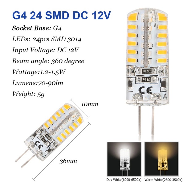 หลอดไฟ LED G4 3W 220V รูปที่ 1