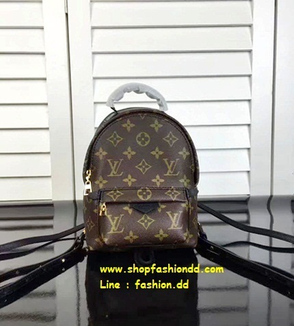 รุ่นยอดนิยม Louis vuitton Monogram palmsprings backpack mini ขนาด 8 นิ้ว (งานHiend) หนังแท้ทั้งใบ รูปที่ 1