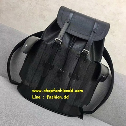 New Louis Vuitton x Supreme Backpack Epi Leather in Black (เกรด Hi-end) หนังแท้  รุ่นมาใหม่ชน Shop รูปที่ 1