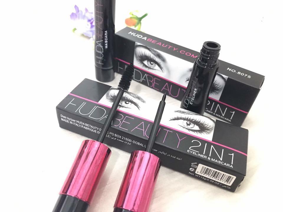 HUDA BEAUTY mascara &eyeliner มาสคาร่าเเละอายไลเนอร์ ปลีก 160 บาท ส่ง 80 บาท   #เครื่องสำอางราคาถูก #เครื่องสำอางแบรนด์เนม #ขายส่ง #beautyact #ขายส่งราคาถูก #เครื่องสำอาง #เครื่องสำอางค์ #mascara #eyeliner #เครื่องสำอางค์แบรนด์ #ขายส่งถูกที่สุด #HUDA #huda #hudabeauty  รูปที่ 1