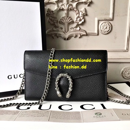 New Gucci Clucth Wallet Bag สีดำ (เกรด Hi-End) หนังแท้ รุ่นมาใหม่ สวยมากค่ะ   รูปที่ 1