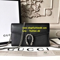 New Gucci Clucth Wallet Bag สีดำ (เกรด Hi-End) หนังแท้ รุ่นมาใหม่ สวยมากค่ะ  