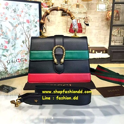 New Gucci bag original in Black leather (เกรด Hi-end) ขนาด 10 นิ้ว ทำจากหนังแท้ทั้งใบ   รูปที่ 1