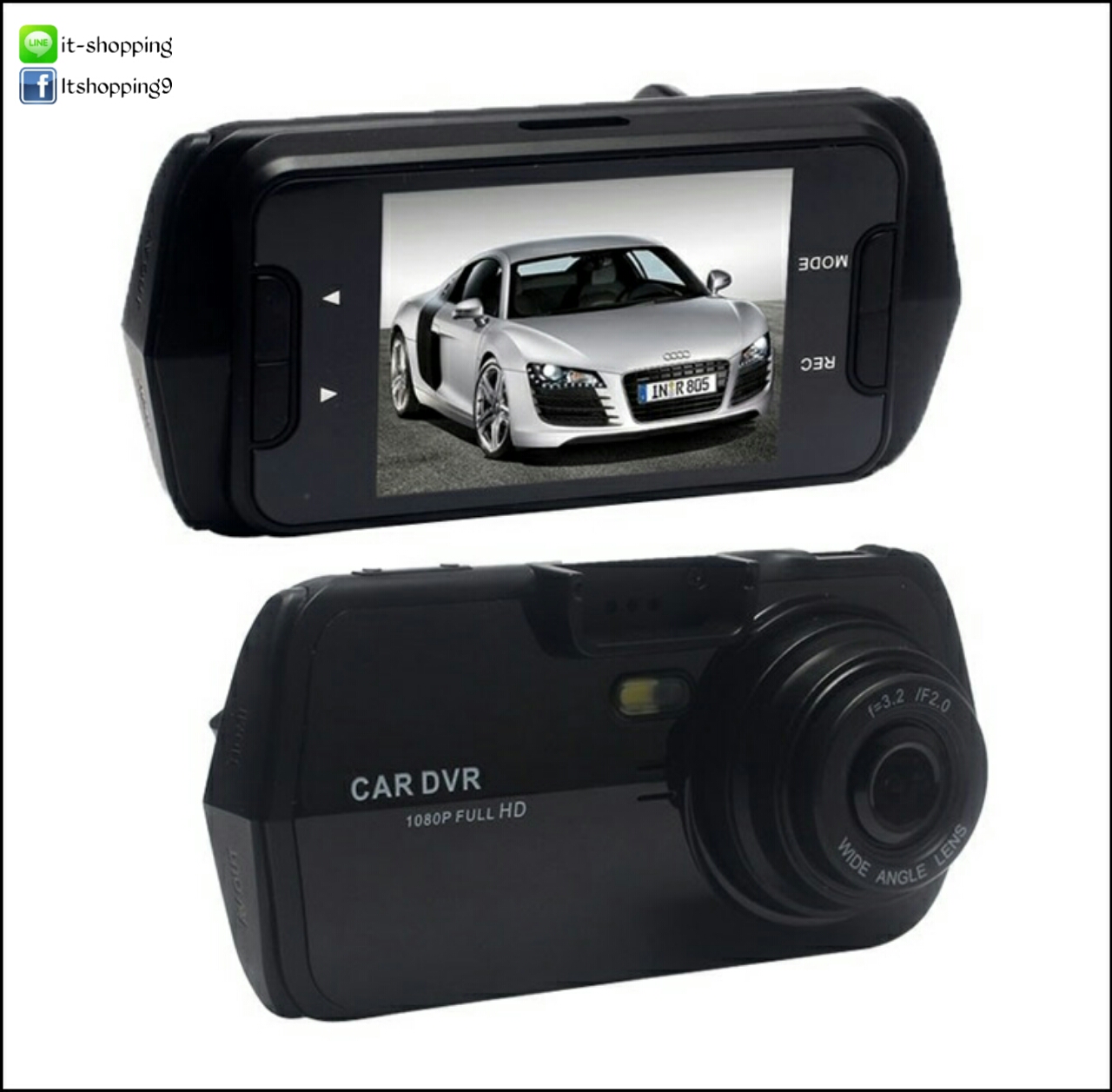 กล้องหน้ารถ K3000 คมชัดระดับ Full HD แถมฟรีเมม 16 GB รูปที่ 4