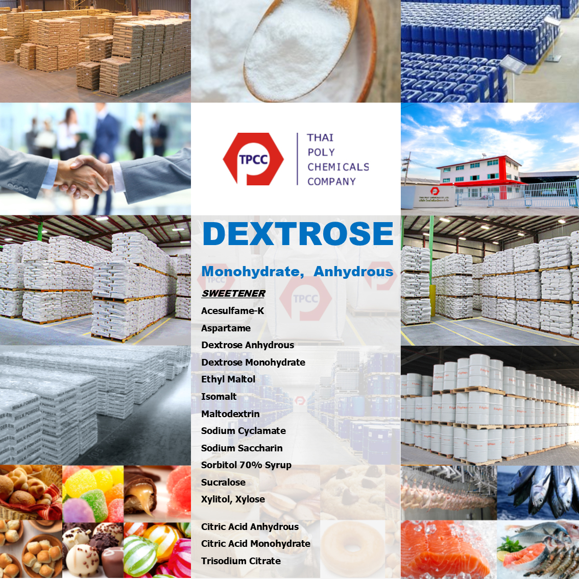 เด็กซ์โตรส, Dextrose, เด็กซ์โตรสโมโนไฮเดรต, Dextrose monohydrate, เด็กซ์โตรสแอนไฮดรัส, Dextrose anhydrous, น้ำตาลเย็น, สวีทเทนเนอร์, Sweetener รูปที่ 1
