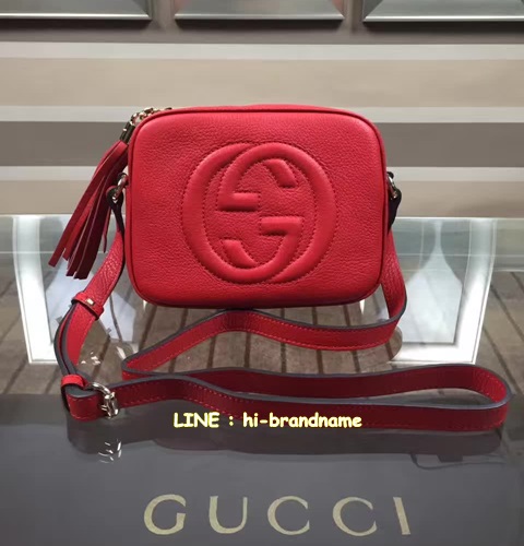 รุ่นขายดี Gucci HQ Soho Disco Bag in Red   Original Leather Bag (เกรด Hi-End)  หนังแท้   รูปที่ 1