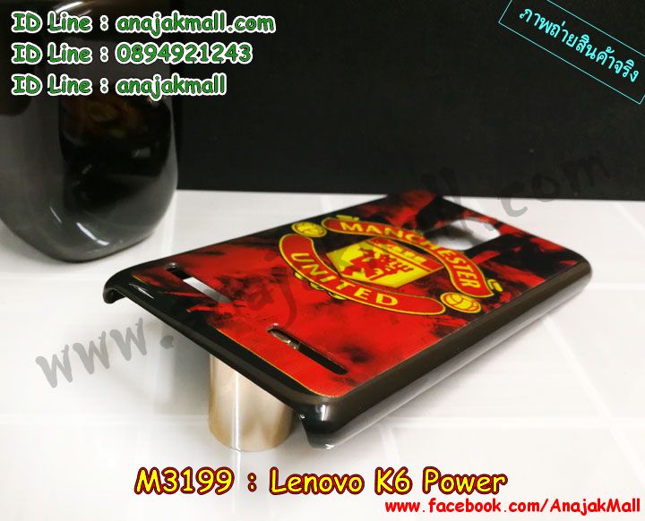M3199 เคสแข็งสีดำ Lenovo K6 Power มีลาย รูปที่ 4