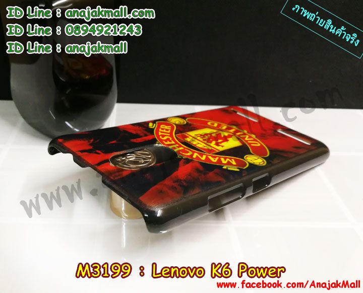M3199 เคสแข็งสีดำ Lenovo K6 Power มีลาย รูปที่ 3