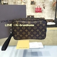 พร้อมส่้ง New Louis Vuitton Clutch Monogram Macassar Canvas Bag (เกรด Hi-end)  