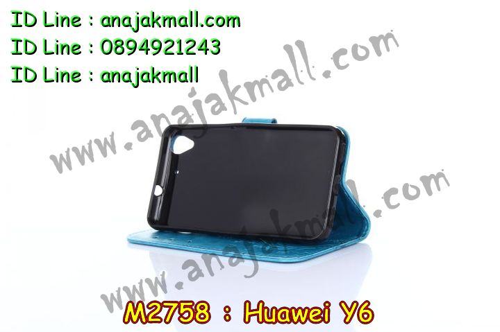M2758 เคสไดอารี่ Huawei Y6 มีช่องใส่บัตร รูปที่ 2