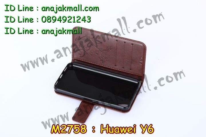 M2758 เคสไดอารี่ Huawei Y6 มีช่องใส่บัตร รูปที่ 4