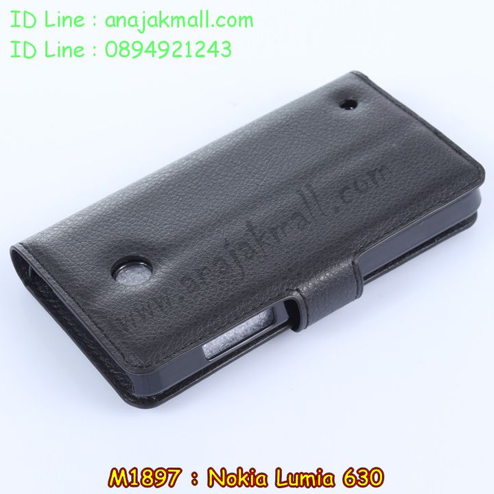 M1897 เคสฝาพับ Nokia Lumia 630 มีช่องใส่บัตร รูปที่ 4