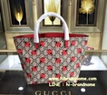 New Gucci Shopping Bag ลายเต่าทองสีแดง มาใหม่ (เกรด Hi-end) หนังแท้ สวยมากค่ะ 