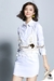 รูปย่อ Seoul Secret Say's... Ivory Outer Lace Pearl Stickly Shirt Dress รูปที่1