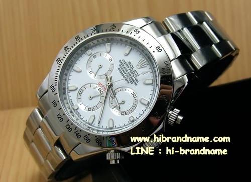 นาฬิกา Rolex Cosmograph Silver Daytona Watch Size 40 mm. หน้าปัดสีขาว  รูปที่ 1