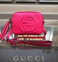 กระเป๋า Gucci HQ Soho Disco Bag in Pink Original Leather Bag (เกรด Hi-End)  หนังแท้  