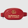 New Gucci Gg Marmont Matelassé Leather Belt in Red Bag หนังแกะแท้ทั้งใบ (เกรด Hi-end) สีแดง