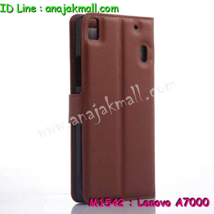 M1542 เคสหนังฝาพับ Lenovo A7000 มีช่องใส่บัตร รูปที่ 3