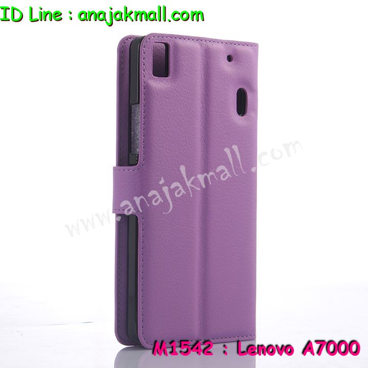 M1542 เคสหนังฝาพับ Lenovo A7000 มีช่องใส่บัตร รูปที่ 4