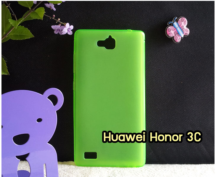 M1244 เคสยางใส Huawei Honor 3C สีพื้น รูปที่ 6