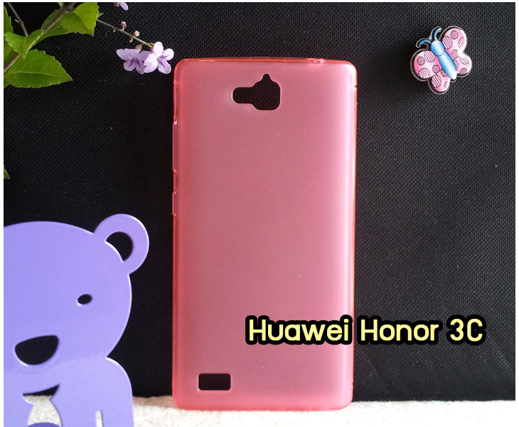 M1244 เคสยางใส Huawei Honor 3C สีพื้น รูปที่ 7