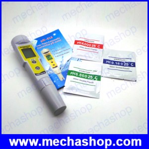 เครื่องวัดคุณภาพน้ำ pH Meter Digital Waterproof Temperature Tester Replaceable Electrode 14.00 pH Range Water Quality Tester รูปที่ 1