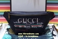New Gucci Coco Capitan Logo Belt Bag Black หนังแท้ รุ่นมาใหม่ชน Shop (เกรด Hi-end)  สีดำ สีขายดี