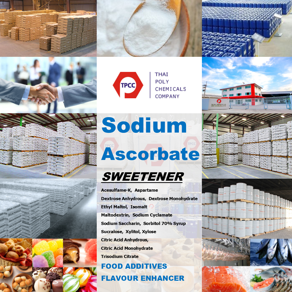 Sodium Ascorbate, โซเดียมแอสคอร์เบต, โซเดียมแอสคอร์เบท, สารถนอมอาหาร, E301, Ascorbic acid sodium salt รูปที่ 1