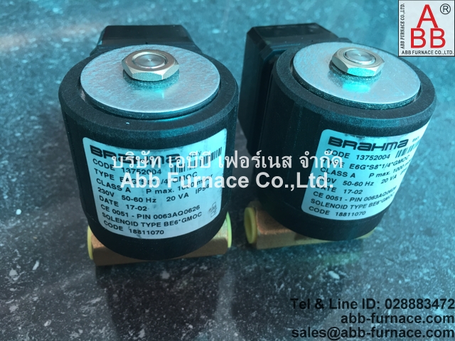 Brahma Type E6G*S8*1/4*GMOC (บรามะ) Gas Solenoid Valve โซลินอยด์แก๊ส  รูปที่ 1