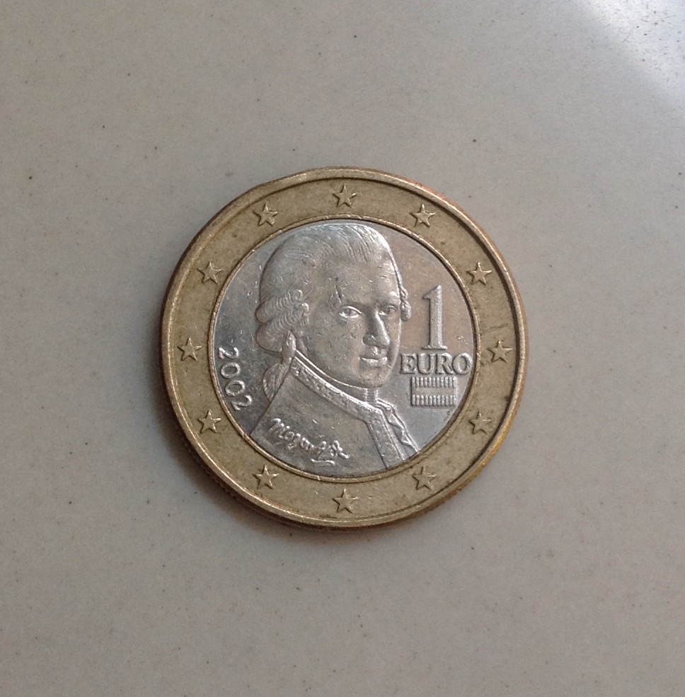 ขายเหรียญ 1 ยูโร ของ.Austria สองสี ปี 2002 รูปที่ 1