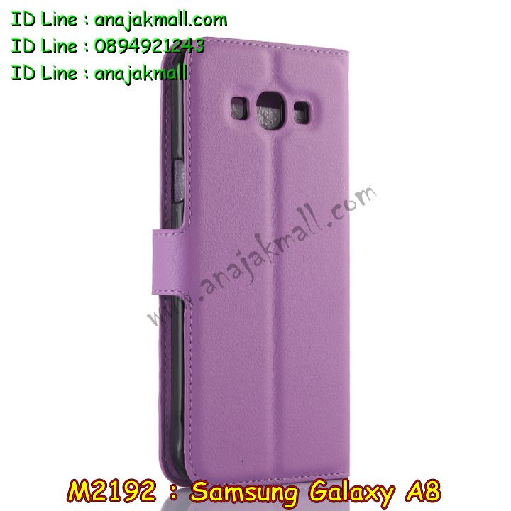 M2192 เคสฝาพับ Samsung Galaxy A8 มีช่องใส่บัตร รูปที่ 1