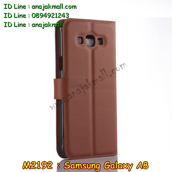 M2192 เคสฝาพับ Samsung Galaxy A8 มีช่องใส่บัตร รูปที่ 2