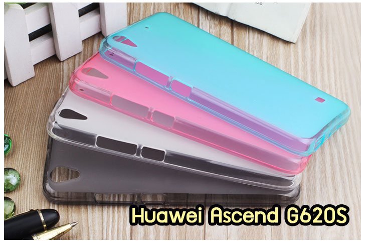 M1329 เคสยาง Huawei Ascend G620S สีพื้น รูปที่ 1