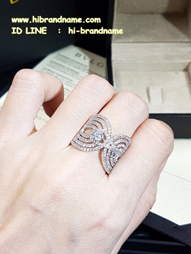 Jewelry Quality diamond Ring  แหวนทรงเพชรสาน สไตส์บูการี่  งานเพชรสวิสฝังแบบMicrosetting  รูปที่ 1