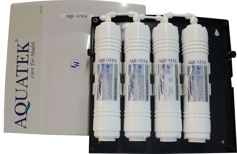 📣เครื่องกรองน้ำ UF 4 ขั้นตอน Inline AQUATEK - USA Silver รูปที่ 3