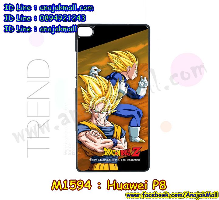 M1594 เคสแข็งสีดำ Huawei P8 ลาย Onepiece (ุถูกลิขสิทธิ์) รูปที่ 4