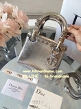 Pre-order Dior Lady Mini Python Silver Bag 8 นิ้ว (เกรดTop Hi-end) รุ่นใหม่ล่าสุดชน Shop