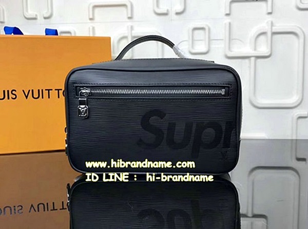 New Louis Vuitton Supreme X Clutch in Black Bag (เกรด Hi-end) หนังแท้   รูปที่ 1