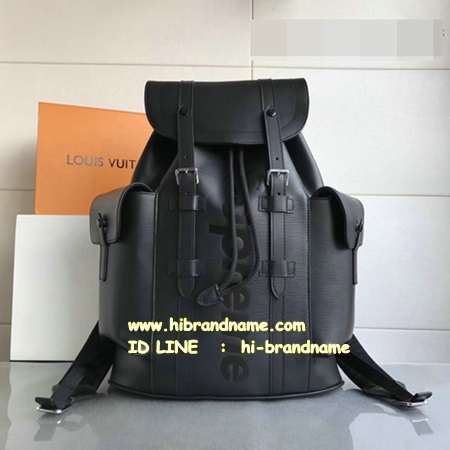 New Louis Vuitton x Supreme Christopher Backpack PM Epi Leather in Black (เกรด Hi-end) หนังแท้ รูปที่ 1