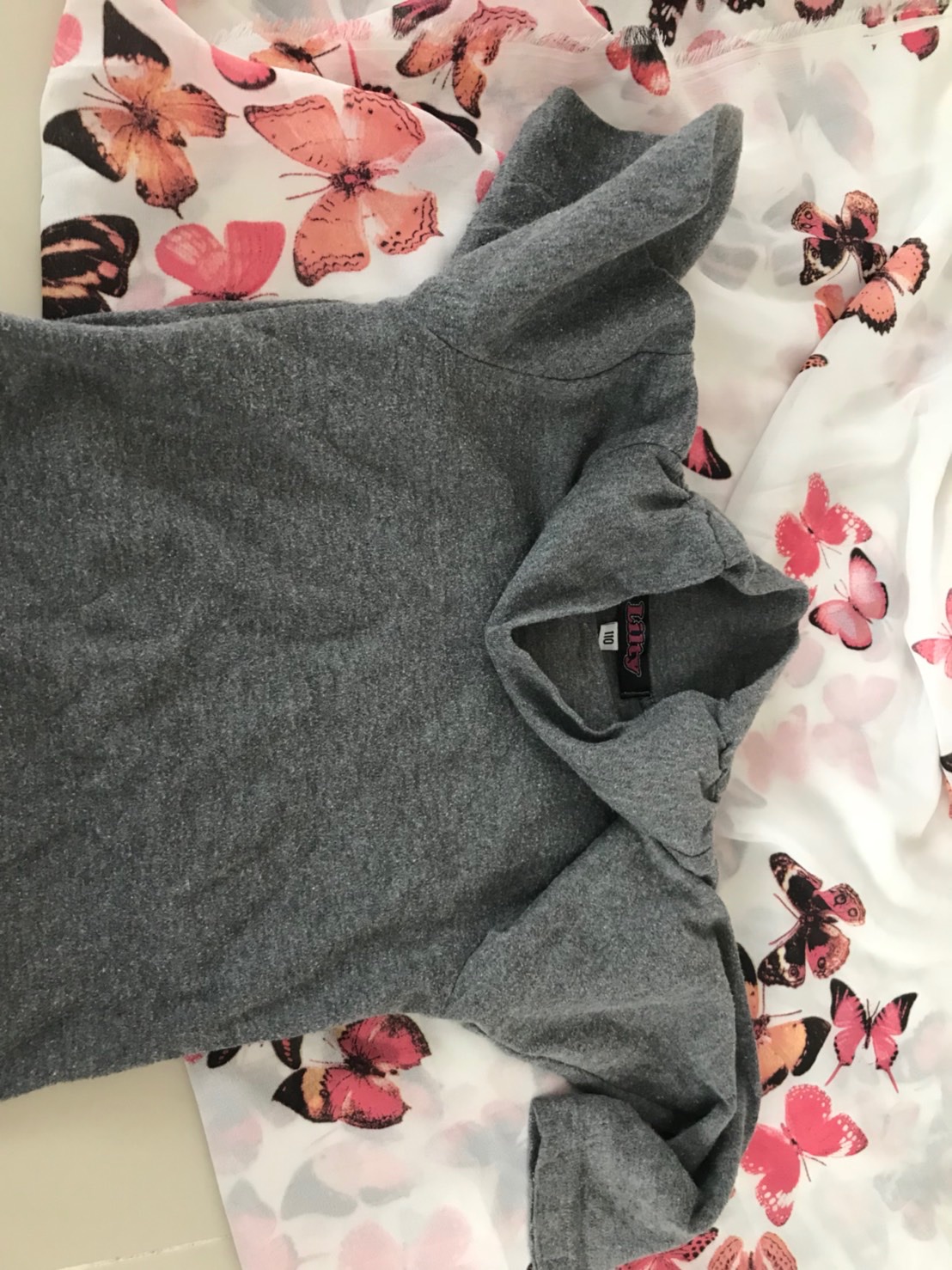 เสื้อรองจอนมือสองเสื้อกันหนาวมือสองเด็กหญิงไซร้110 รูปที่ 4