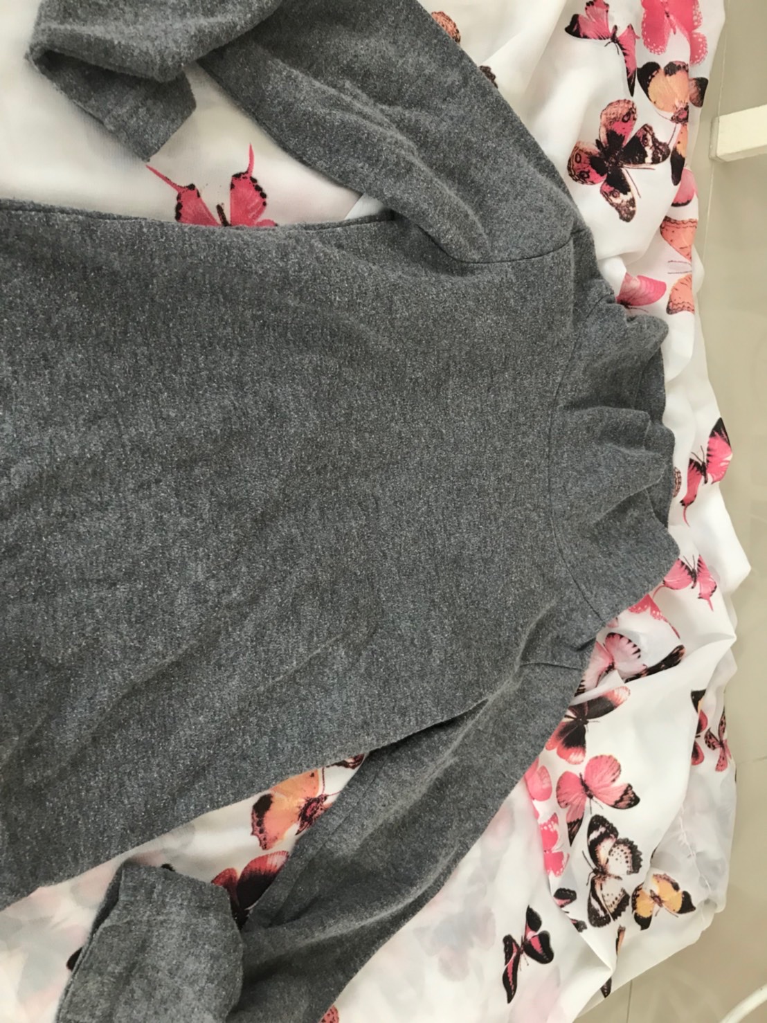 เสื้อรองจอนมือสองเสื้อกันหนาวมือสองเด็กหญิงไซร้110 รูปที่ 6