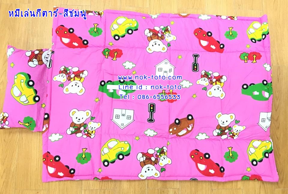 ที่นอนเด็กอนุบาลผ้า Tc เย็บแบบตารางน่ารัก size 33x43นิ้ว รูปที่ 7