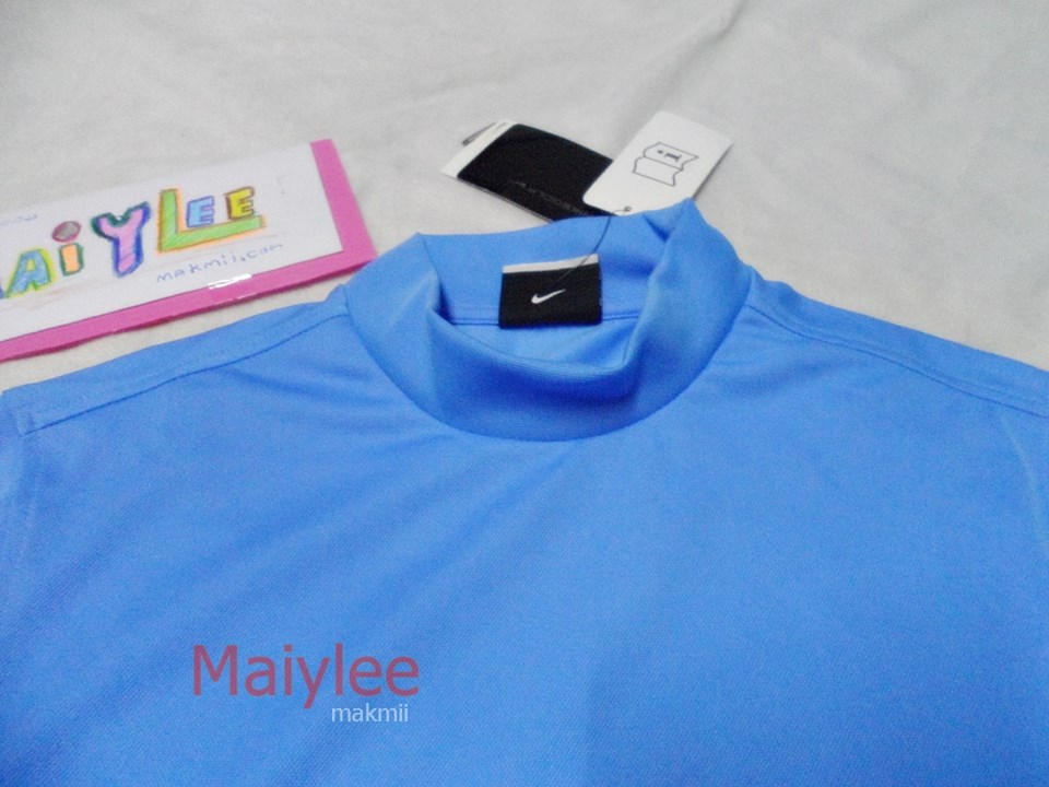 เสื้อnike golf สีฟ้า เล่นกอล์ฟได้ สวยๆ เนื้อผ้านิ่ม   ของใหม่ ไซส์เล็ก รูปที่ 3