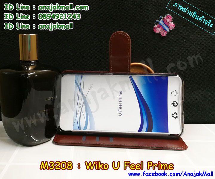 M3208 เคสฝาพับไดอารี่ Wiko U Feel Prime มีช่องใส่บัตรด้านใน รูปที่ 6