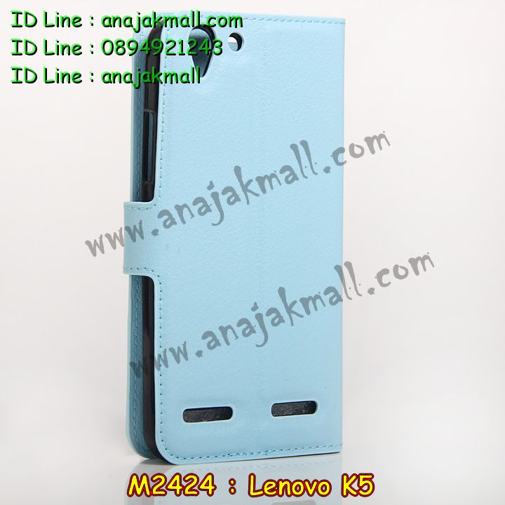 M2424 เคสหนังฝาพับ Lenovo K5 มีช่องใส่บัตรด้านใน รูปที่ 4