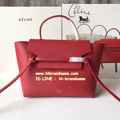 กระเป๋า Celine  Belt Bag (เกรด Hiend) หนังแท้ทั้งใบสีแดง แบบบทรงหิ้้วหรือสะพายก็ได้ค่ะ  รูปที่ 1