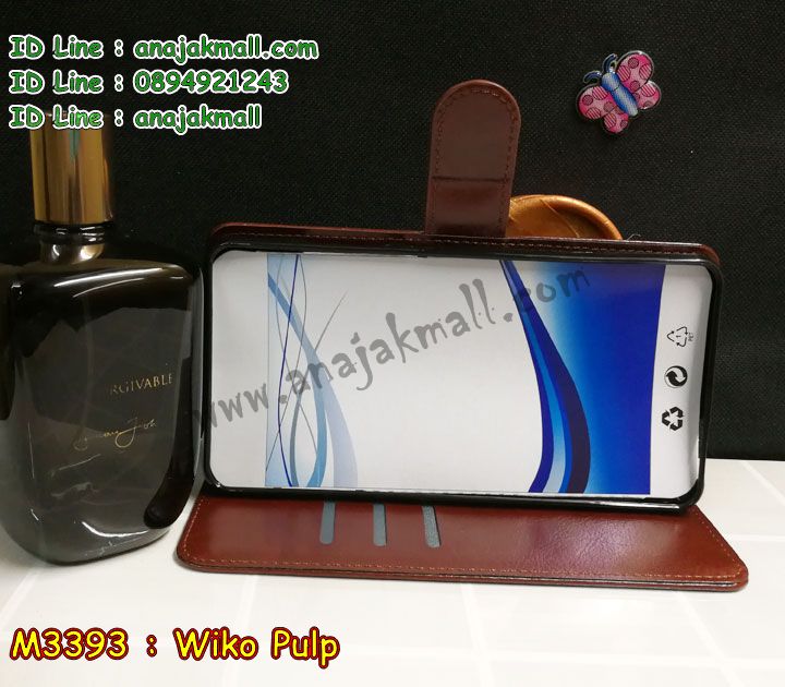M3393 เคสฝาพับไดอารี่ Wiko Pulp มีช่องใส่บัตรด้านใน รูปที่ 7