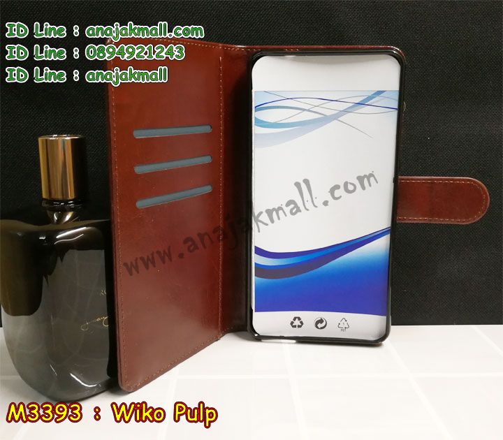 M3393 เคสฝาพับไดอารี่ Wiko Pulp มีช่องใส่บัตรด้านใน รูปที่ 6