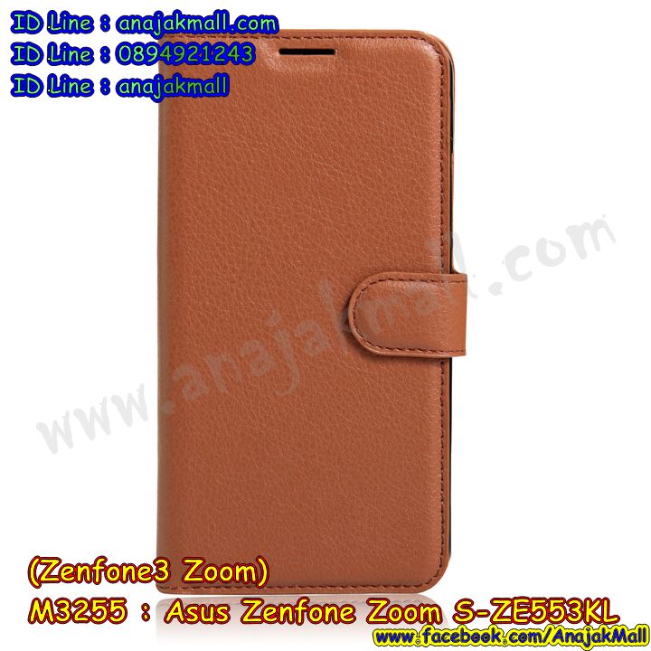 M3255 เคสหนังฝาพับ Asus Zenfone Zoom S-ZE553KL มีช่องใส่บัตร รูปที่ 2